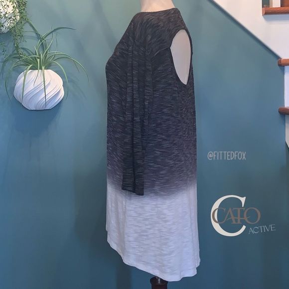 CATO ACTIVE TOP | 3/4 SLEEVE CUT OUT BACK | LIKE NEW | NO FLAWS | XL - Picture 5 of 8